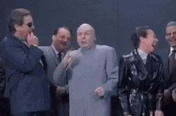 Dr Evil Right And Friends Laughing GIF