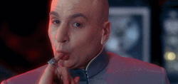 Dr. Evil Sucking His Pinky Finger GIF