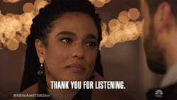 Dr.Sharpe New Amsterdam Thanks For Listening GIF