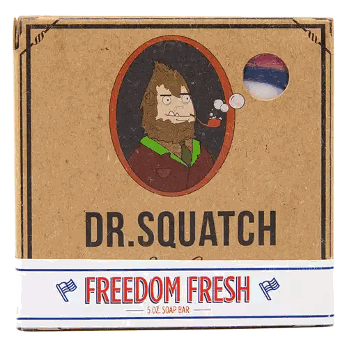Dr. Squatch Freedom Fresh Soap Box Sticker