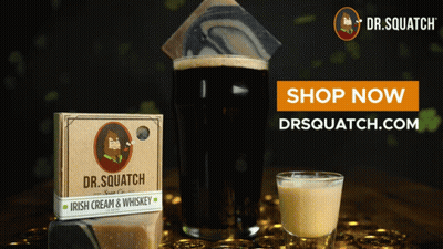 Dr. Squatch Irish Cream And Whiskey Soap GIF
