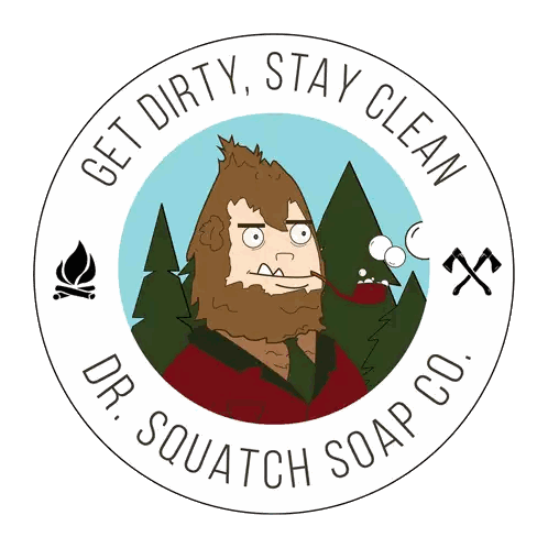 Dr. Squatch Soap Co. Bigfoot Logo With Pipe Sticker