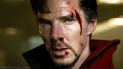 Dr. Strange Covered In Wounds GIF