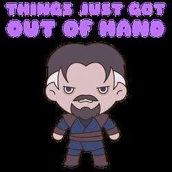 Dr. Strange With Third Eye Cartoon GIF