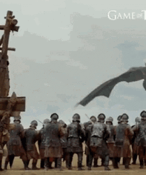 Dracarys Drogon Igniting Soldiers GIF