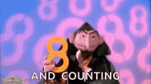 Dracula Sesame Street Counting GIF