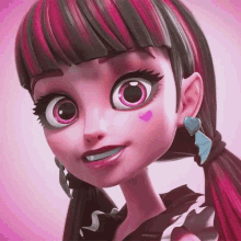 Draculaura Vute Pink Wink Monster High GIF