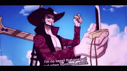 Dracule Mihawk Personality Type GIF