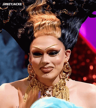 Drag Queen Close Up With Janeyjacke GIF
