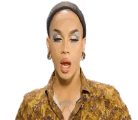 Drag Queen Surprised Face Sticker