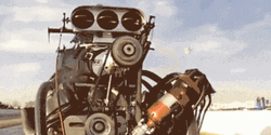 Drag Racing Cool Engine Animation GIF
