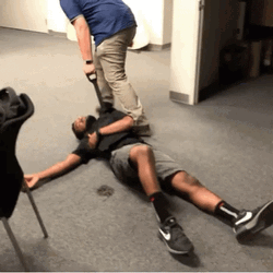 Dragging Another Man Around The Room GIF