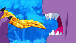 Dragon Ball Beerus Loves Eating Cheesy Pizza GIF