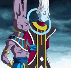 Dragon Ball Beerus With His Angelic Attendant Whis  GIF