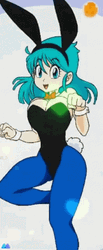 Dragon Ball Bulma Hopping GIF
