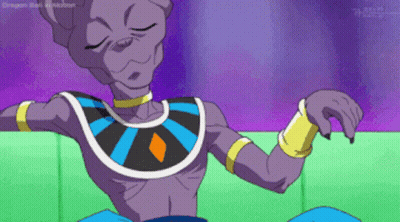 Dragon Ball Character Sitting On Green Couch Eyes Closed GIF