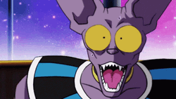 Dragon Ball God Of Destruction Beerus Shocked  GIF