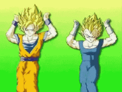 Dragon Ball Goku Vegeta Dancing GIF
