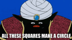 Dragon Ball Mr. Popo Squares Make A Circle GIF