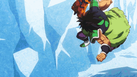 Dragon Ball Super Broly Dragging And Throwing Goku GIF
