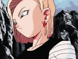Dragon Ball Z Annoyed Android 18