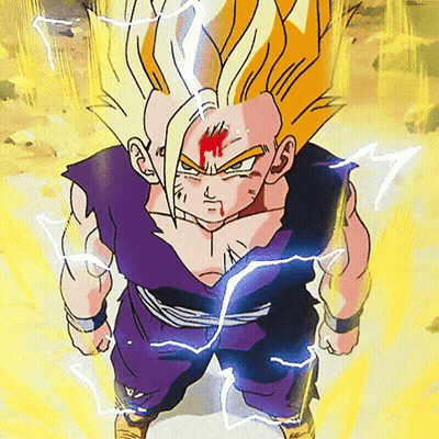 Dragon Ball Z Character Bloody Face GIF