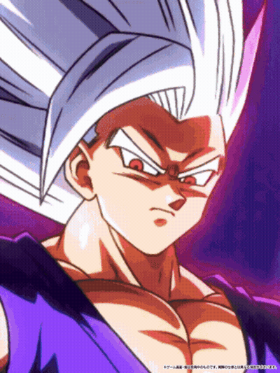 Dragon Ball Z Character Close Up Purple Background GIF