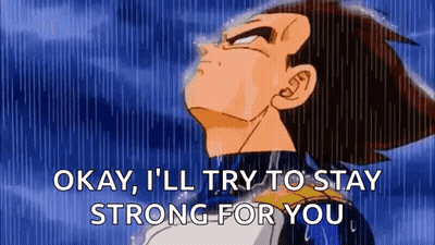 Dragon Ball Z Character Looking Up At Sky GIF