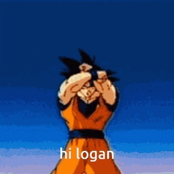 Dragon Ball Z Son Goku Hi Logan GIF