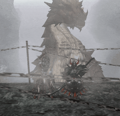 Dragon Behind Chain Link Fence In Video Game GIF