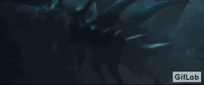 Dragon Flying With GIFLab Logo GIF