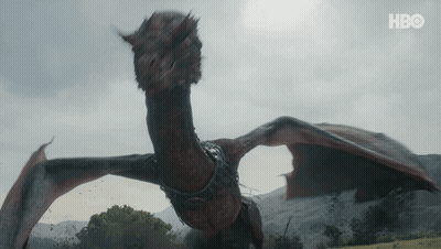 Dragon Flying With HBO Logo GIF