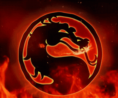 Dragon In Fire Circle GIF