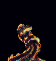 Dragon's Body Is On Fire Like A Tornado GIF