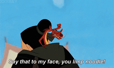Dragon Saying Say That To My Face You Limp Noodle GIF