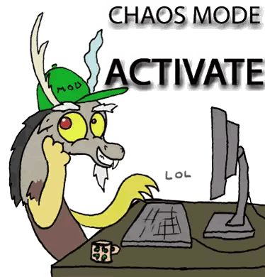 Dragon Sitting In Front Of Computer Chaos Mode Activate Sticker