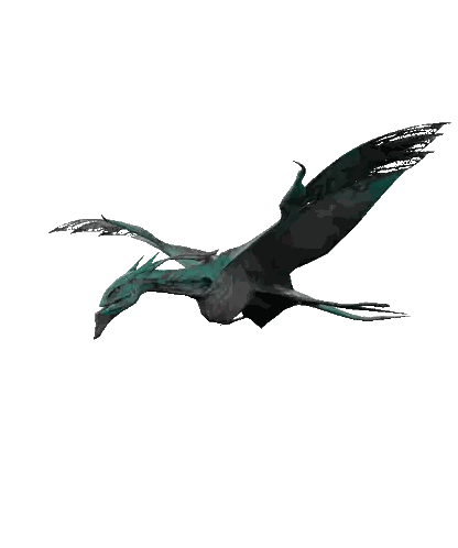 Dragon Statue Flying Sticker