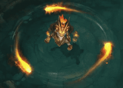 Dragon Surrounded By Fire Saying Gottem GIF