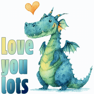 Dragon With Love You Lots GIF