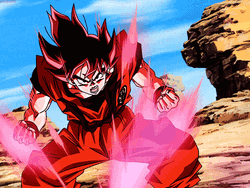 Dragonball Z Goku Power Transformation GIF