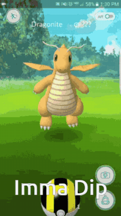 Dragonite Imma Dip GIF