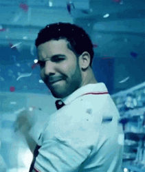 Drake Dancing Confetti GIF