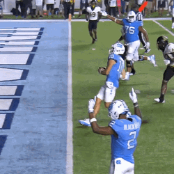 Drake Maye Jumping To Touchdown Zone GIF