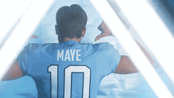 Drake Maye Pointing At His Surname GIF