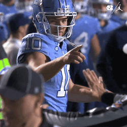 Drake Maye Pointing At Something GIF