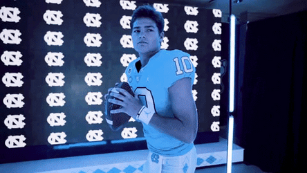 Drake Maye Signaling To Throw Football GIF