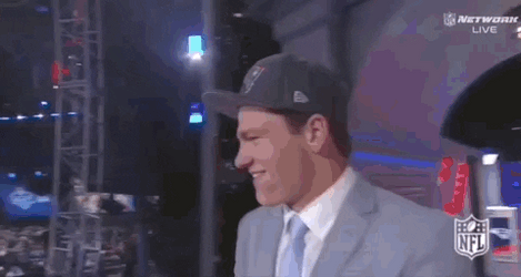 Drake Maye Walking On 2024 NFL Draft Stage GIF
