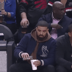 Drake Panics After Getting Caught On Camera GIF
