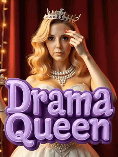 Drama Queen Woman In Tiara And Pearls GIF