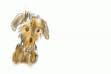 Drawing Dog Says Happy Birthday To Snoopy GIF